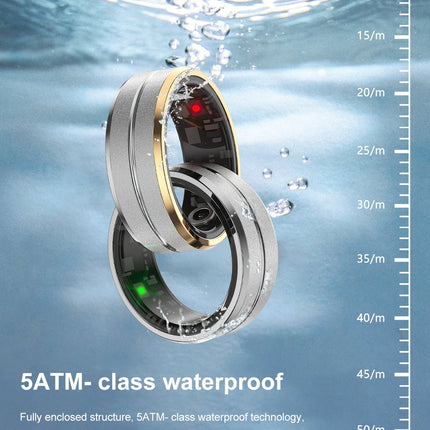 Smart Ring Heart Rate & Blood Oxygen Monitor with Photography Sleep Tracking Exercise Monitor Waterproof SR01 with Charging Case