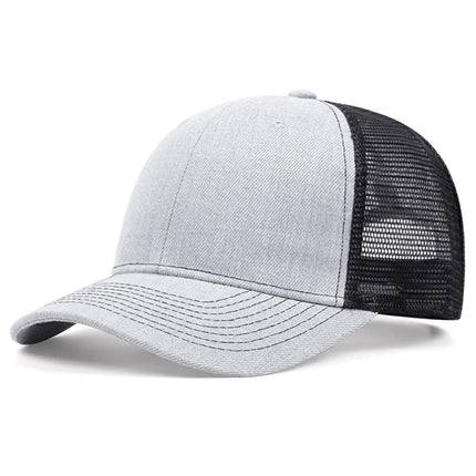 Customized Logo Color Matching Breathable Mesh Baseball Cap Spring and Summer Sunshade Men and Women Adjustable Truck Driver Hat