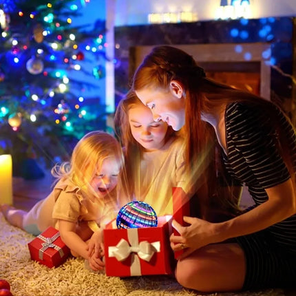 Flying Orb Ball with Dazzling Lights, Magic Hover Spinner, Cool Boomerang Drone, Floating Cosmic Globe, Kids Outdoor Toy