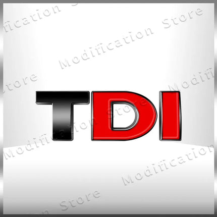 Creative 3D ABS TDI Letter Logo Emblem Car Fender Side Rear Tail Trunk Badge Sticker For Golf 4 5 6 MK4 MK5 Passat Jetta Polo