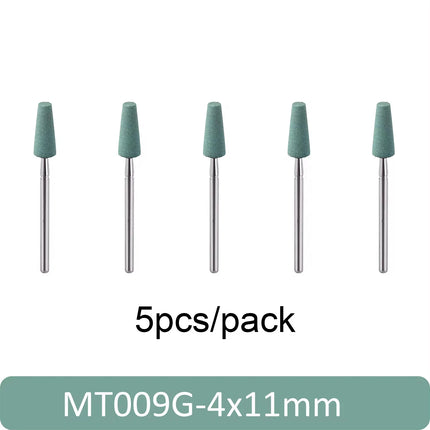 5pcs Dental Polisher Ceramic Diamond Grinding Head Stone Zirconia Ceramics Emax Crowns Grinder Quick Polishing Burs