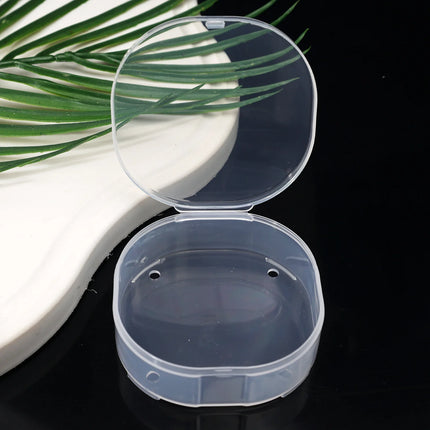 1/10pcs Transparent Square Plastic Boxes Makeup Powder Puff Air Cushion Storage Case Jewelry Diamond Packaging Organize Holder