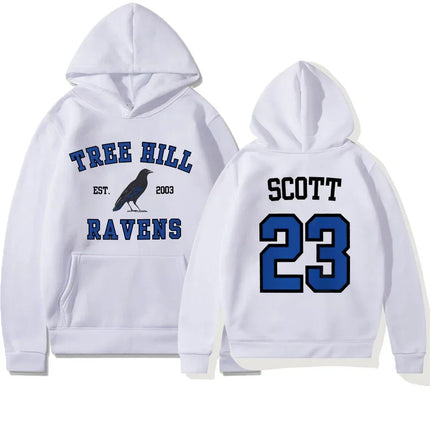 TREE HILL RAVENS Hoodie One Tree Hill Nathan Scott 23 Hooded Sweatshirt North Carolina Tv Show Men Women Hoodies Oth Fans Gifts