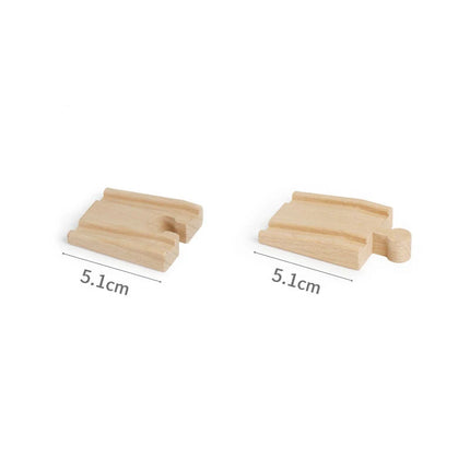 Wooden Track Accessories Beech Wood Railway Train Track Bridge Connector Toys Fit Thomas Wooden Train For Children Birthday Gift