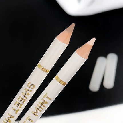 2-in-1 Apricot Pink Matte Under Eye Pencil Aegyo Sal Matte White Highlighter Lying Silkworm Pen Eye Makeup Easy To Use Eyeshadow
