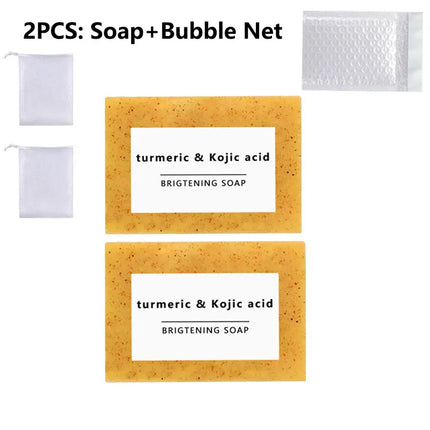 1PCS/2PCS/3PCS/5PCS Turmeric Soap Hand Made Face Soap Tender Skincare Beauty Body Cleaning Essential Oil Soap