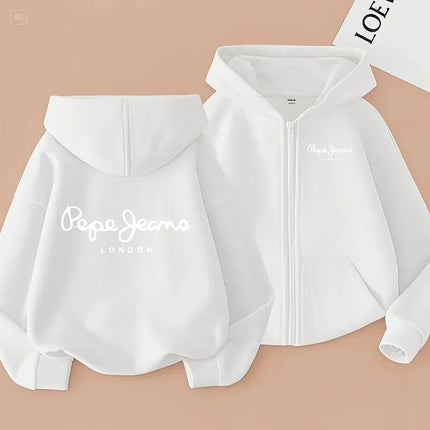 Children's Cardigan Hoodie Zipper Style Sweatshirt Boys Girls3-12Yrs Brand Sports Top Casual Fashion Charming Loose Coat Clothes