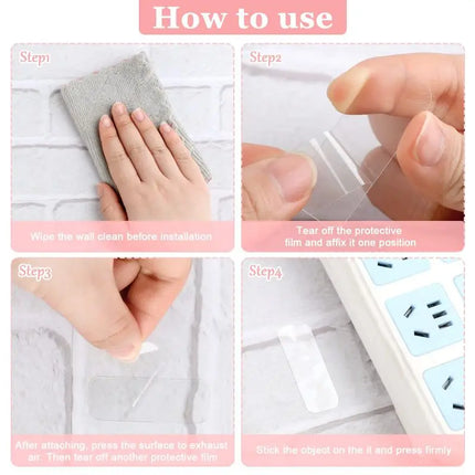 Double Sided Adhesive Tape Nano Reusable Super Strong Transparent Wall Stickers WaterProof Widely Used Wall Mount Sticker