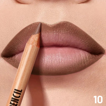 Light Beige Matte Lip Pencil Non-Drying Formula Lip Liner Enhancer Christmas Present