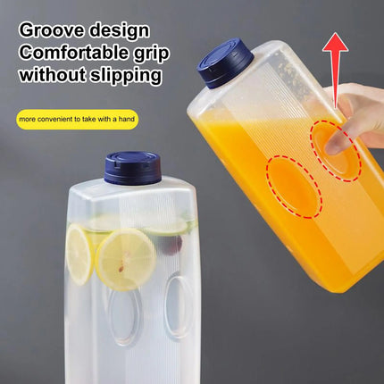 Empty water Bottles for Cold Drinks 2L Fridge Cooling Beverage Dispenser with Lid for Hot Weather Milk Soda Coffee juice
