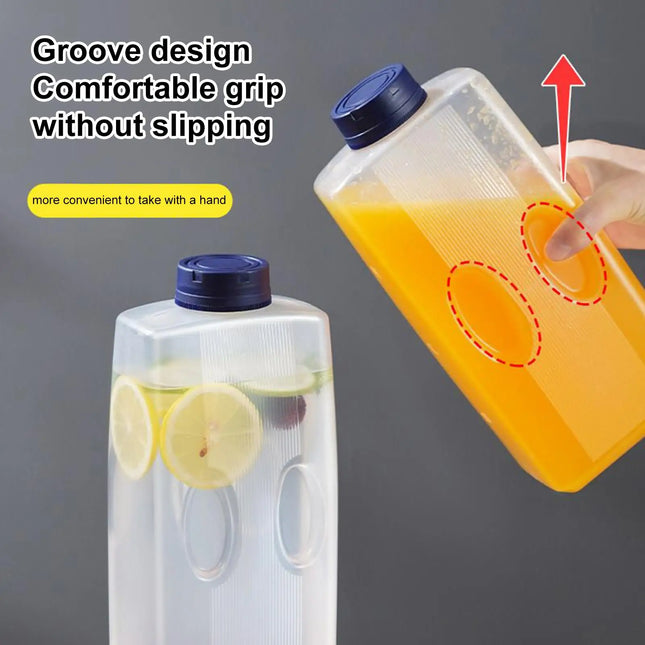 Empty water Bottles for Cold Drinks 2L Fridge Cooling Beverage Dispenser with Lid for Hot Weather Milk Soda Coffee juice
