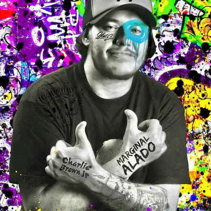 Graffiti Pop Artwork Famous Portrait Canvas Painting Posters Street Wall Art Picture for Living Room Home Decoration