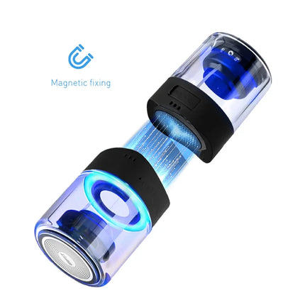 WIFIT BT Mini Speaker Wishake Variable LED light HD Sound Speaker 800MA Portable Audio 3D Surround With Magnetic fixing