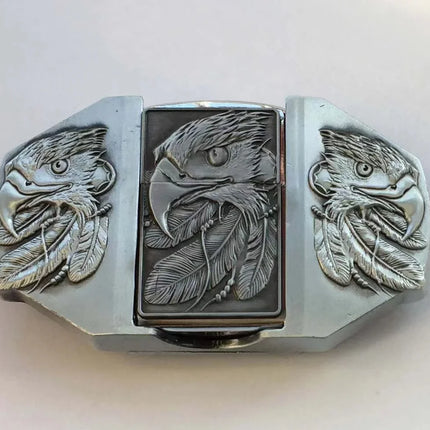 Creative Men's Belt Lighter Metal Belt Buckle Small Tool Cigarette Accessories Personalized Fashion Smoking Gift
