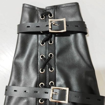 Arm Binder Glove Sleeves,Behind Back Bondage Armbinder,BDSM Leather Handcuffs Straight Jacket,Sex Toys For Couples