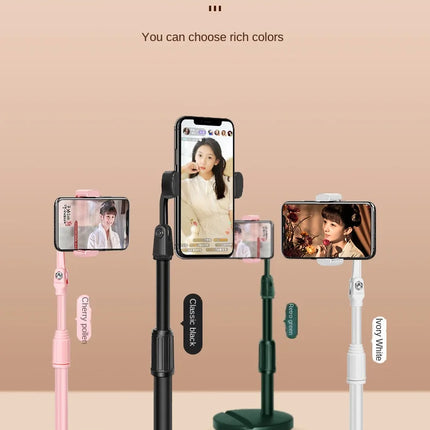 Liftable Mobile Dual Card Slot  Phone Holder Strong Bearing Capacity Desk Bracket Multi-function Video Chases Drama Artifact