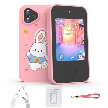 Kids Smart Phone Toy Dual Camera 1080P HD Educational Game Music Player Safe Mode Early Learning Toy Birthday Gift For Boys Girl