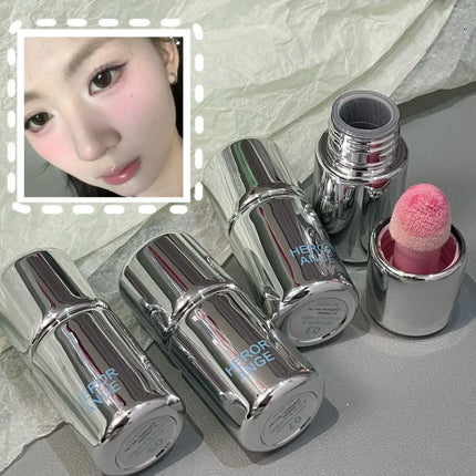 Low Saturation Matte Liquid Blush Water Light Cheek Cream Smooth Blush Big Sponge Brush Head Easy To Apply Natural Rouge Makeup