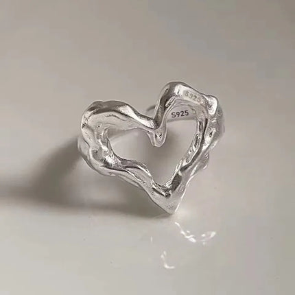 VENTFILLE 925 Sterling Silve Flower Ring for Women Gift Hollow Out Design Retro Hip Hop Versatile Jewelry Party Gift Dropship