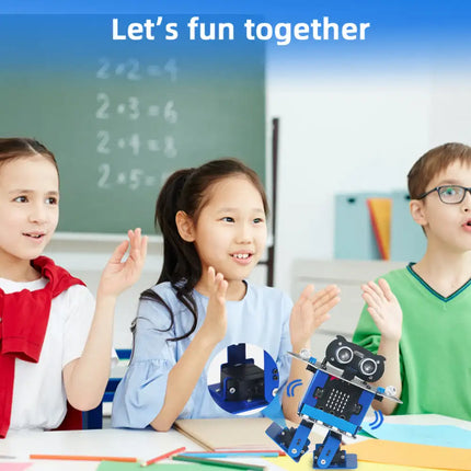 HappyBot Humanoid Dance Robot Micro:bit STEM / Robot Humanoïde Dansant Micro:bit STEM