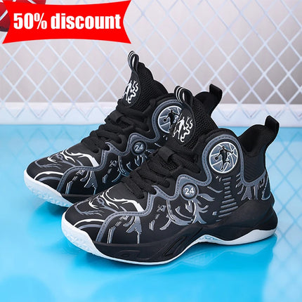 Children Basketball Shoes High Quality Wear Resistant School Competition Training Shoes Ankle Protected Anti Slip Youth Sneakers