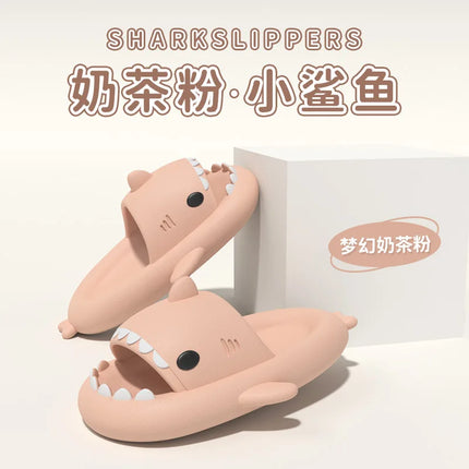 Eyriphy New Design Women Shark Slippers Men Cute Flat Sandals Fashion Cozy Casual Beach Sandals Lovers Home Lovely Bathroom Shoe