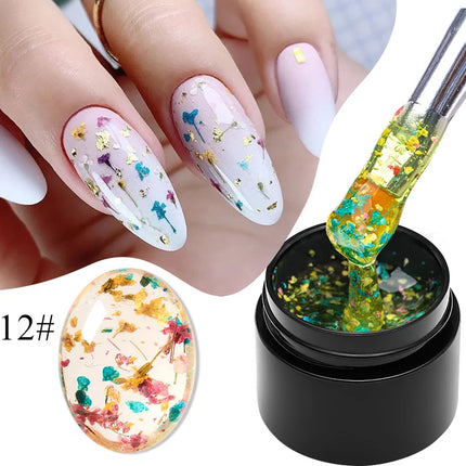 Dried Flower Gel Polish / Gel Fleurs Séchées