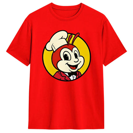 Couple T-Shirt J-Jollibee Bee Mascot  T Shirts Hippie  Summer Tees Vintage 100% Cotton Clothes Gift Idea