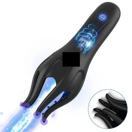 Oral Blowjob Masturbator for Men Glans Vibrating Tongue Licking Sex Lasting Delay Endurance Training Male Sex Toys for Men