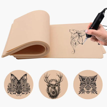 30/10/5/1PCS Silicone Tattoo Practice Skin Double Fake Tattoo Skin  Permanent Makeup Tattoo Beginner Practice Synthetic Leather