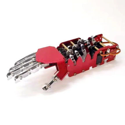 5 DOF Mini Metal Robot Hand Independent Finger Bionic Mechanical Finger Humanoid Robot Gripper Unassembled DIY Toy Kit