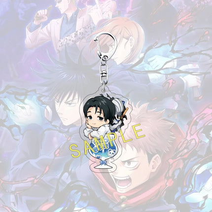 Anime JUJUTSU KAISEN 6cm Acrylic Cute Character Yuji Itadori Backpack Pendant Car Key Decoration Fan Gift Keychain