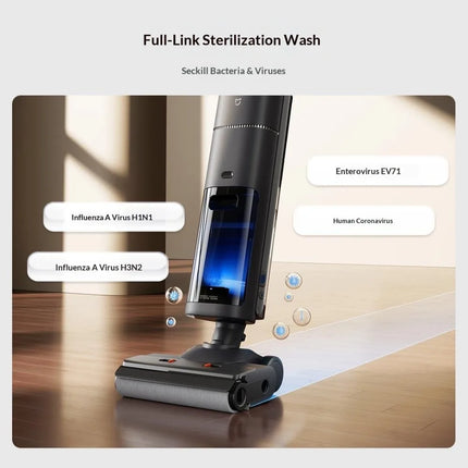 Xiaomi Wireless Floor Scrubber 3Pro 180 Degree Full Chain Sterilization Suction Drag Washing Drying Four in One Floor Scrubber
