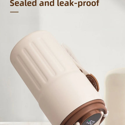 Smart Temp Display Stainless Steel Tumbler Thermal Mug Vacuum Insulated Coffee Cup Travel Thermos Cups Hot Water Bottle for Tea