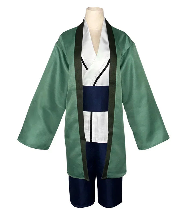 2025 Anime Kimono Tsunade Cosplay Costumes Tsunad Wigs Green Gamble Mother in law Cosplay Uniforms Halloween For Men Women