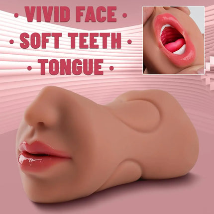 3D Realistic Simulation Light Beige Texture Male Masturbator Adult Products for Men Portable Vaginal Sex Toys Male Sex Toys 18+