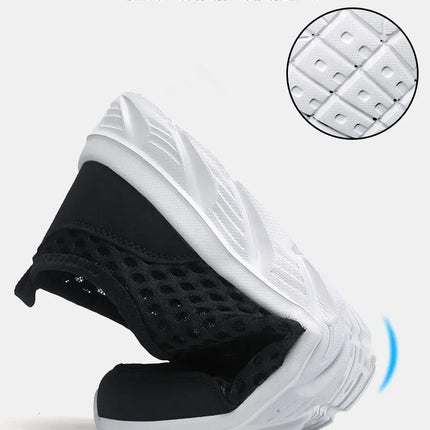 YRZL Lightweight Men Casual Shoes Breathable Slip on Male Casual Sneakers Anti-slip Men's Flats Outdoor Walking Shoes Size 39-46
