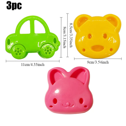 Sandwich Cutters for Kids Set with Sealer DIY Cookie Bread Mold Cutter Shapes Christmas Tree Sandwich Makers Lunch Bento Box