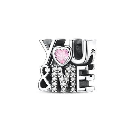 2026 Romantic Pink Color Charms Bead 925 Sterling Silver CZ Zircon Love Heart Pendants Fit Original Bracelet DIY Jewelry Gift