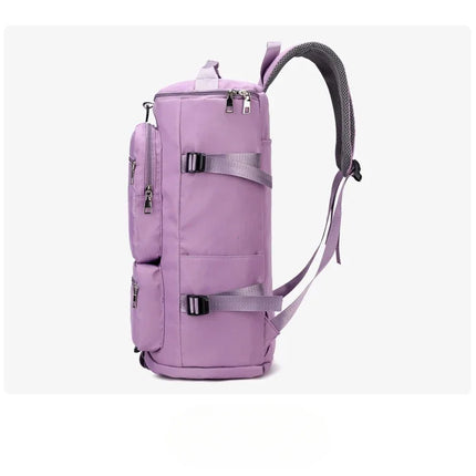 Women Large Travel Backpacks Waterproof Stylish Casual Daypack Bags with Luggage Strap Backpack Ladies Sports Yoga Luggage Bags