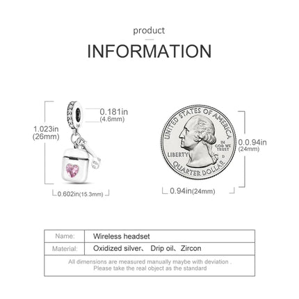 925 Sterling Silver Pink Series Charms Bow Tie Girl Cake Princess Beads Pendant Fit Original Bracelet DIY Jewelry Gift For Woman