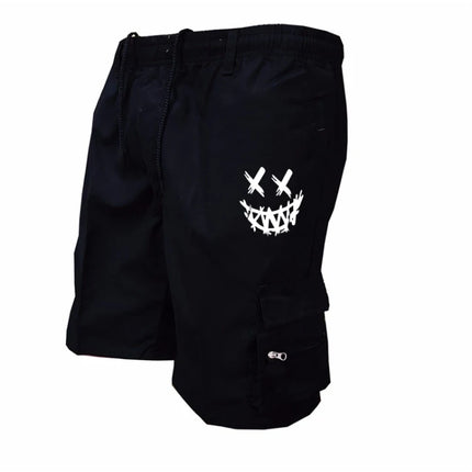 American Flag Printed Cargo Shorts Independence Day Eagle Shorts Summer Cargo Work Camping Multi-pocket Short Pants Streetwear