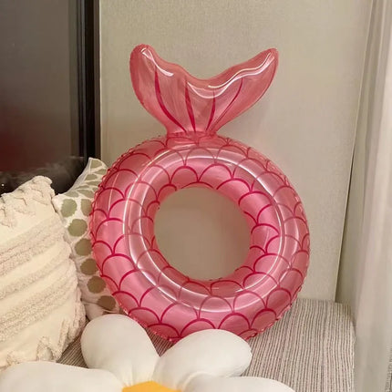 New Mermaid Tail Inflatable Toys Beach Swimming Pool Outdoor Floating Swimming Ring Water Toys Air Mattresses Bed Toys for Adult
