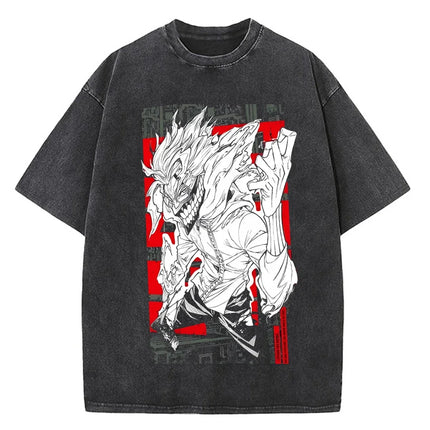 Japanese Anime Dandadan Okarun T-shirt Men T Shirt Cartoon High Quality Cotton Tshirt Aesthetic Fashion Tee Male