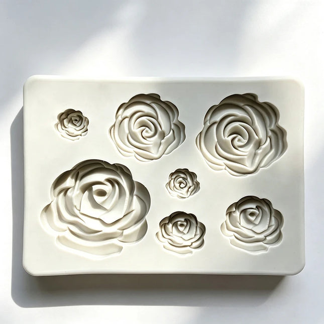 Rose Shape Cake Fondant Decorating Tools Silicone Mold For Cake Craft Silicone Soap Molds