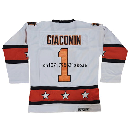 Guy Lafleur Jersey Famous 1980 Retro Ice Hockey Jerseys 9 Gordie Howe Jersey 1 Eddie Giacomin Jersey All Stitched Us Mens M-3XL