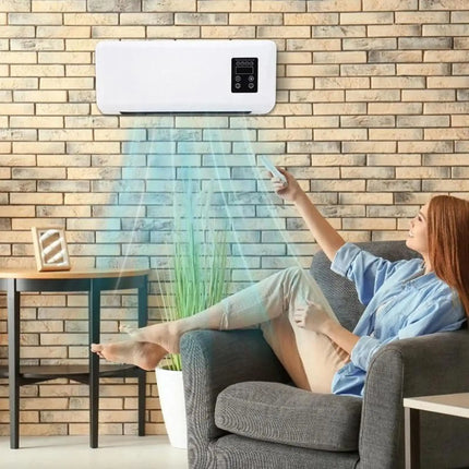 Mini Split Air Conditioner Heat Pump System Portable Air Cooler Heater Wall Mounted Timer Smart for Home Living Room Bedroom