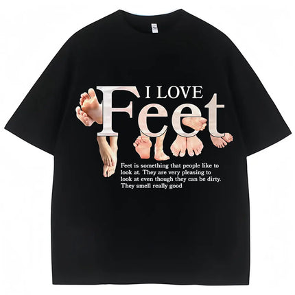 MILF Man I Love Feet Funny Meme T-Shirts Men Women Humor Fashion T Shirts Soft Cotton O-Neck Oversized Casual T Shirt Streetwear