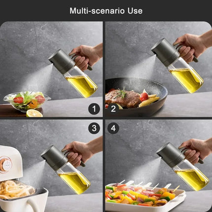 Kitchen Gadgets Oil Sprayer for Cooking 8.5oz Glass Oil Spray Bottle Cooking Oil Sprayer Olive Oil Sprayer Oil Dispenser