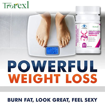 Natural Cassia Seed & Coix seed Pills, Detox Slim, Metabolism Booster, Burn Fat, 100% Herbal, Vegan & NO SIDE EFFECT